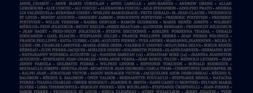 112Haiti.com|Digital Memorial Wall